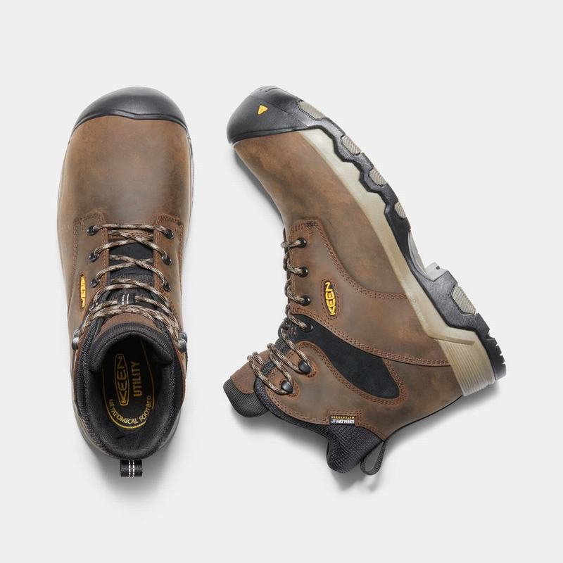 Keen Rockford 6" Waterproof Composite Toe - Erkek Iş Botu - Kahverengi/Siyah - Turkey (435810BTZ)